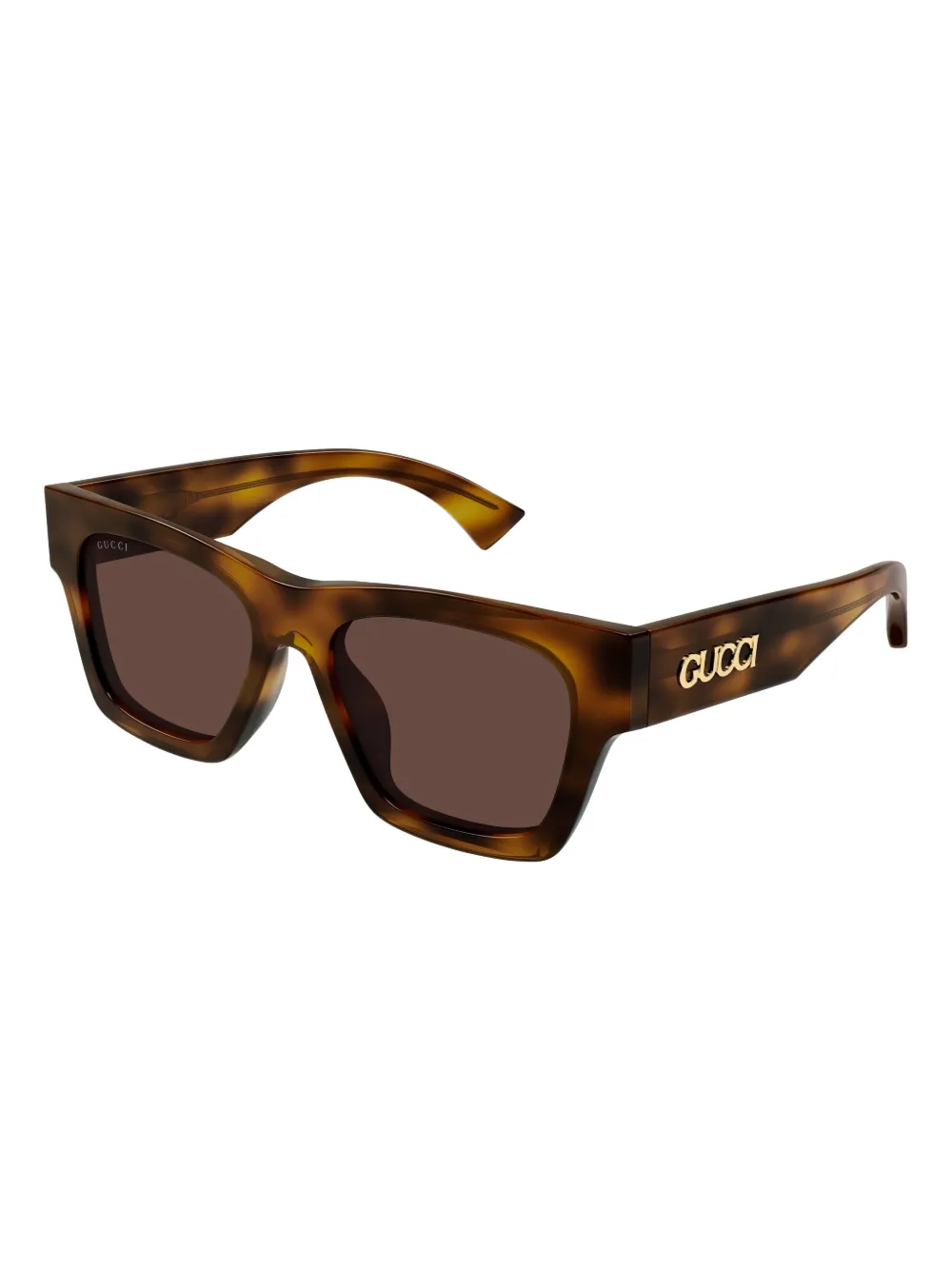 Gucci Eyewear Zonnebril met vierkant montuur - Bruin