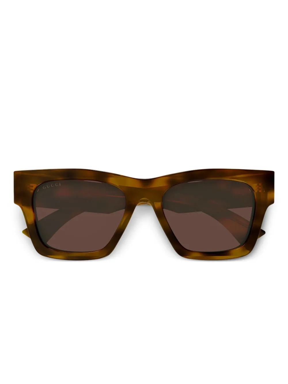Gucci Eyewear Zonnebril met vierkant montuur Bruin
