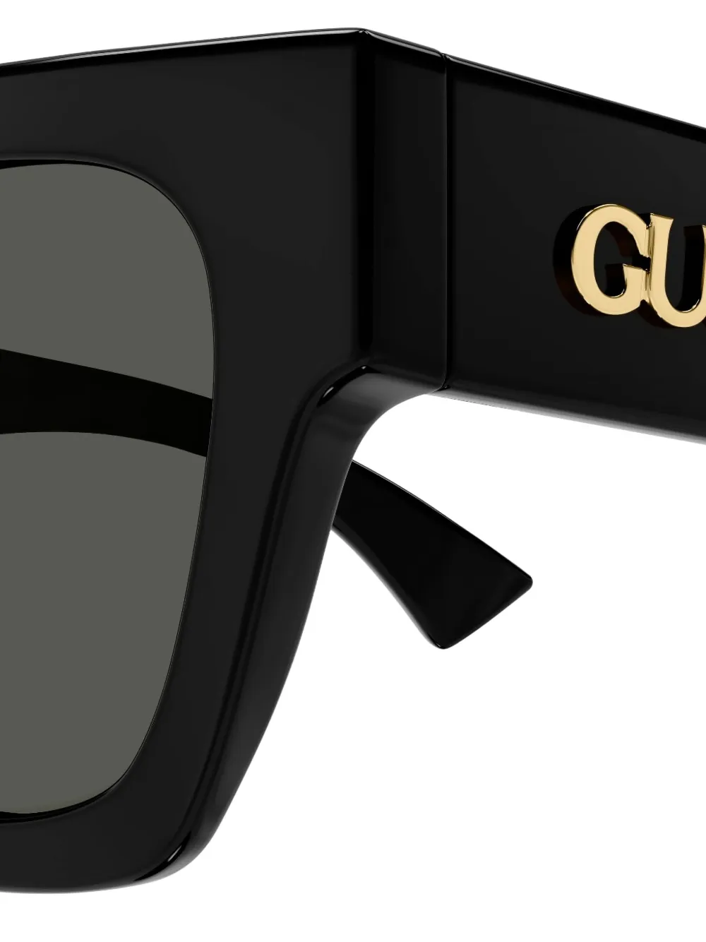 Gucci Eyewear Zonnebril met vierkant montuur Zwart
