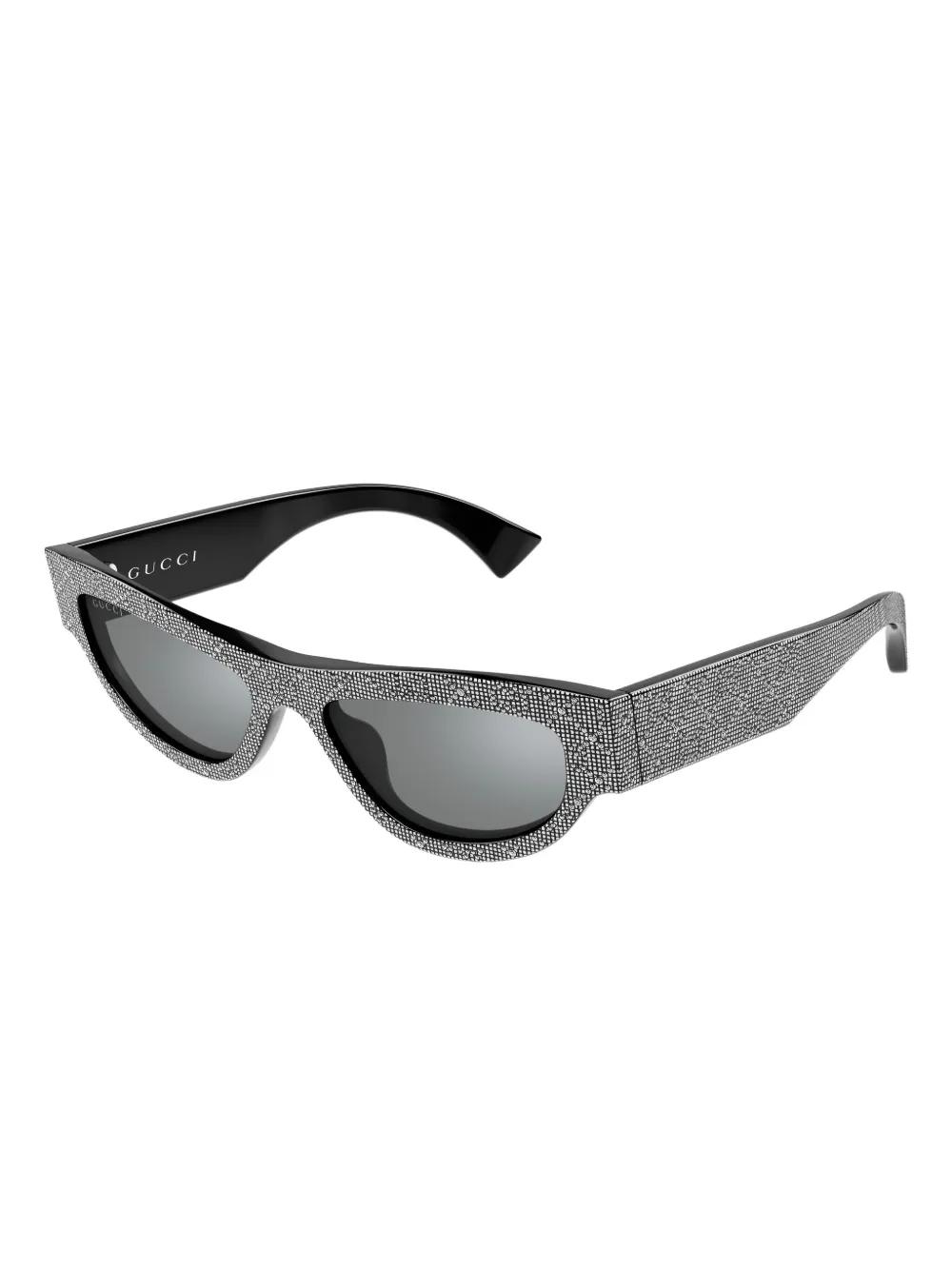 Gucci Eyewear cat-eye frame sunglasses - Zwart