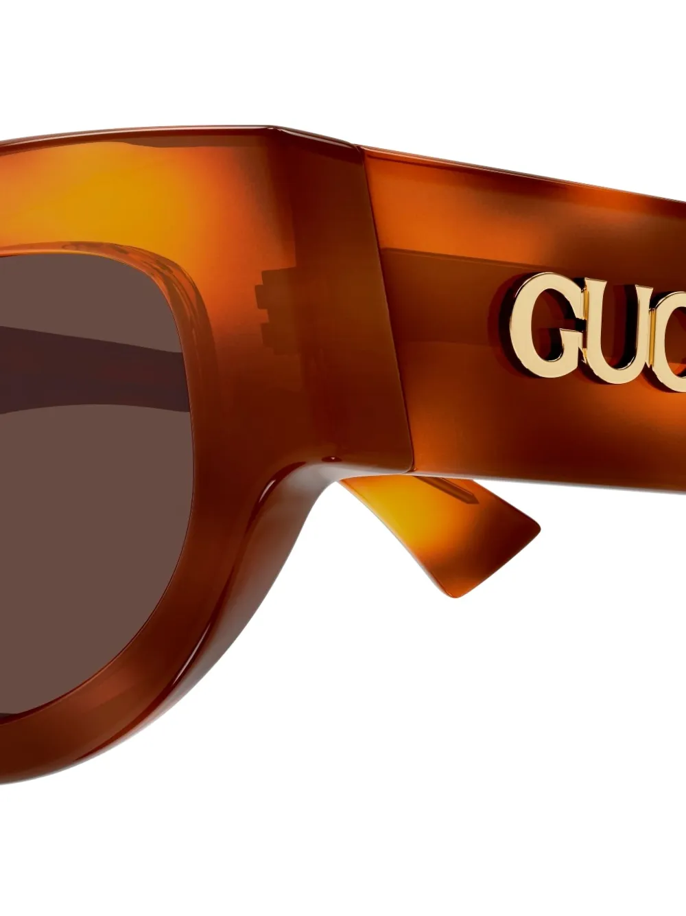 Gucci Eyewear Zonnebril met cat-eye montuur Bruin