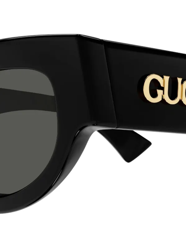Gucci Eyewear cat-eye Frame Sunglasses | Black | FARFETCH display picture 3