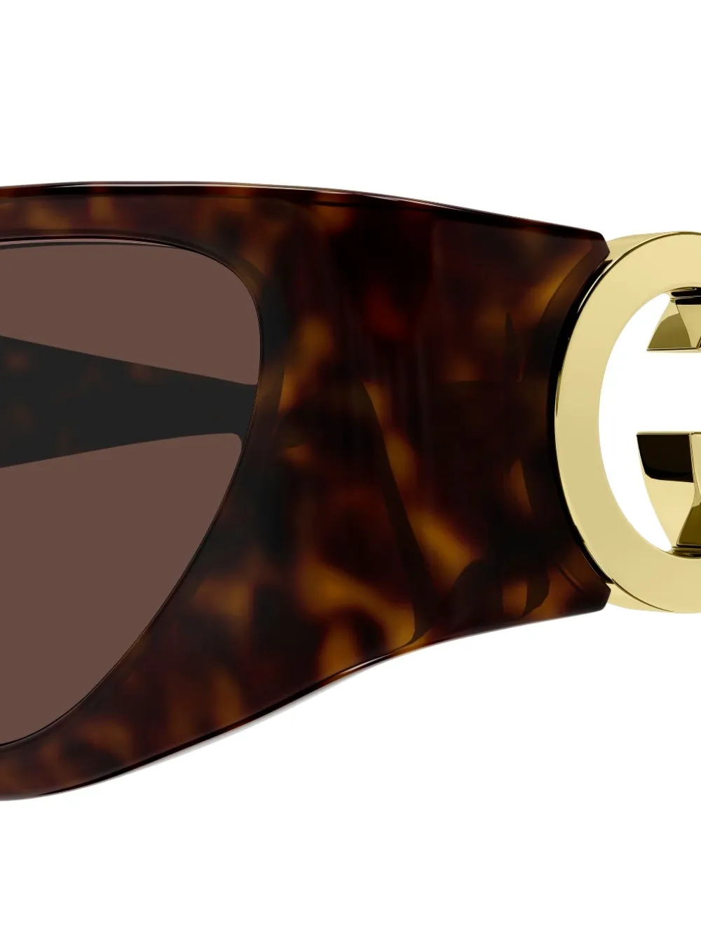 Gucci Eyewear Zonnebril met cat-eye montuur Bruin