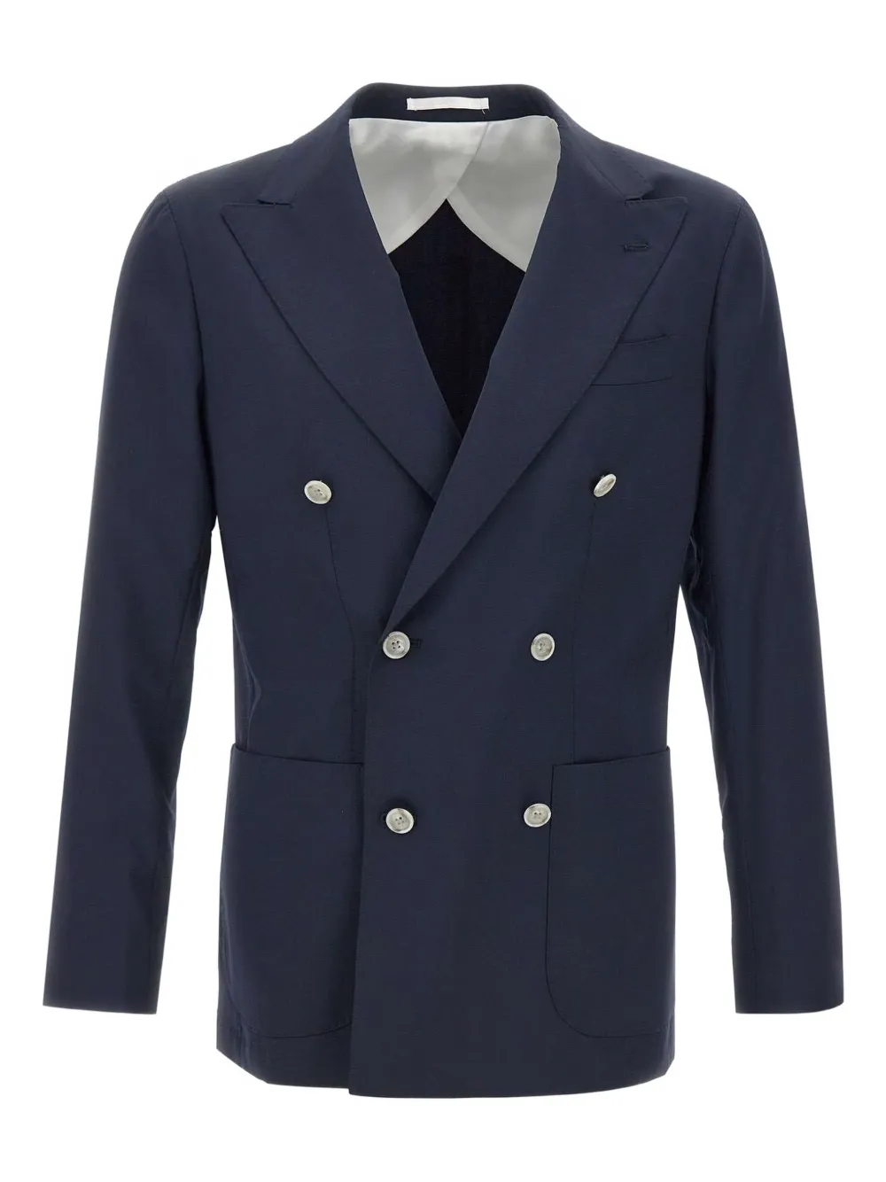 Barba Wollen blazer Blauw