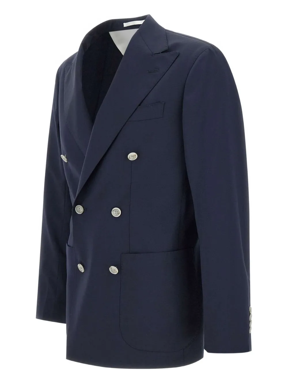 Barba Wollen blazer Blauw