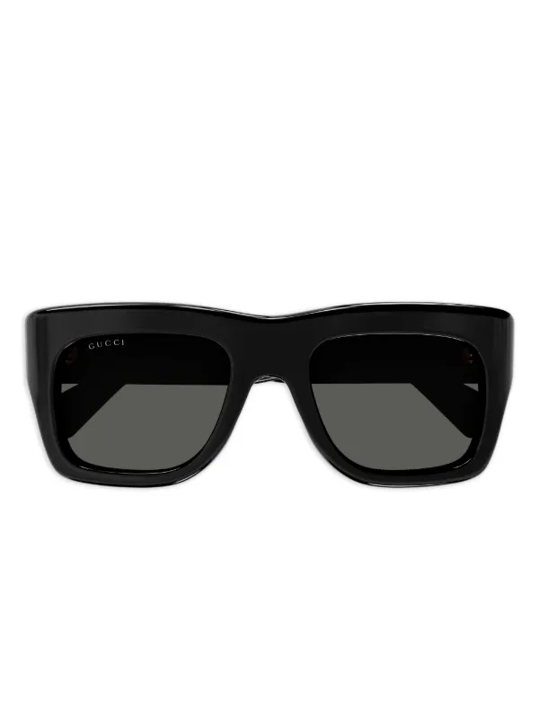Gucci Eyewear スクエアフレーム サングラス | ブラック Gucci Eyewear スクエアフレーム サングラス | ブラック