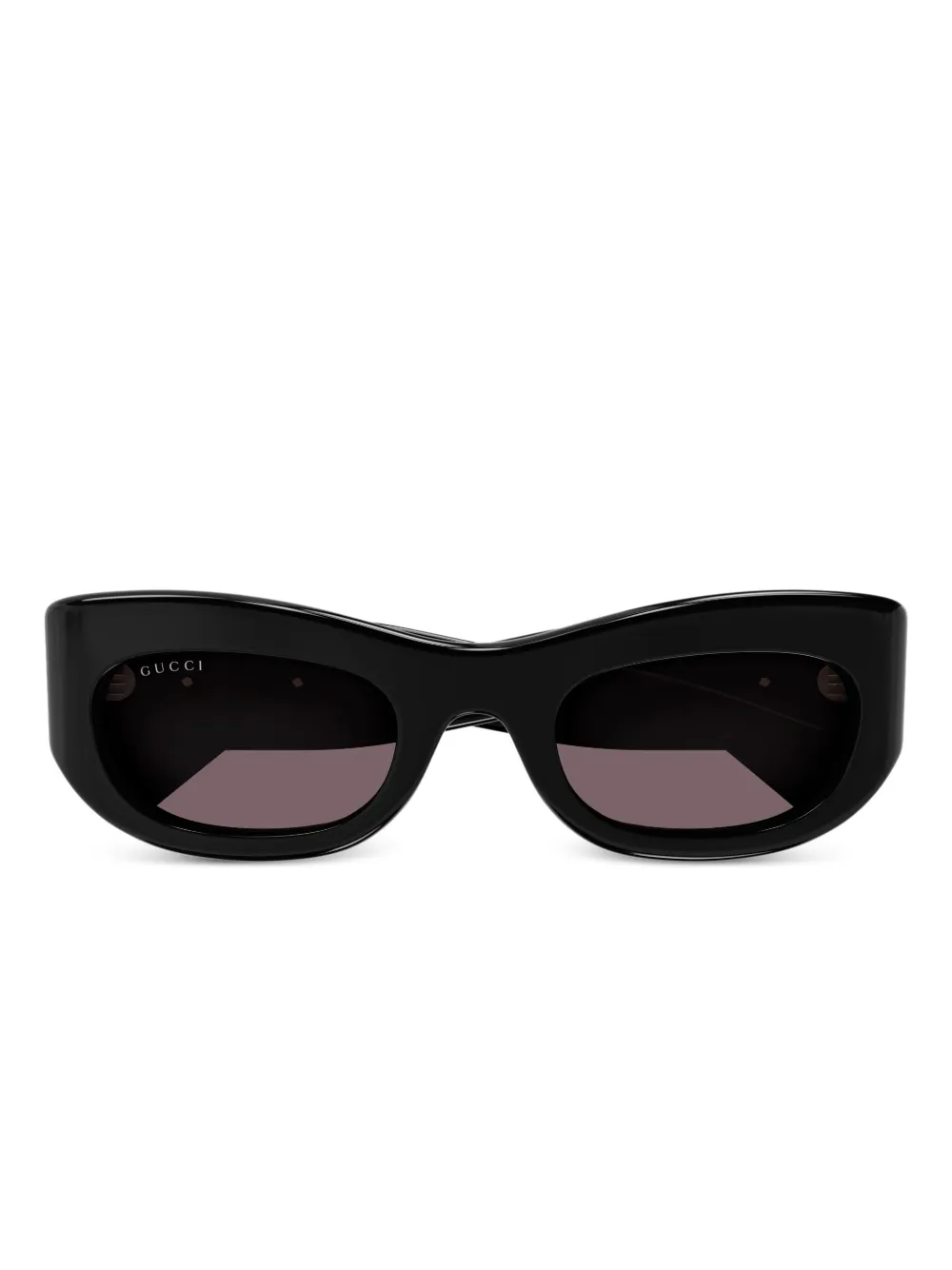 Gucci Eyewear Zonnebril met ovalen montuur Zwart