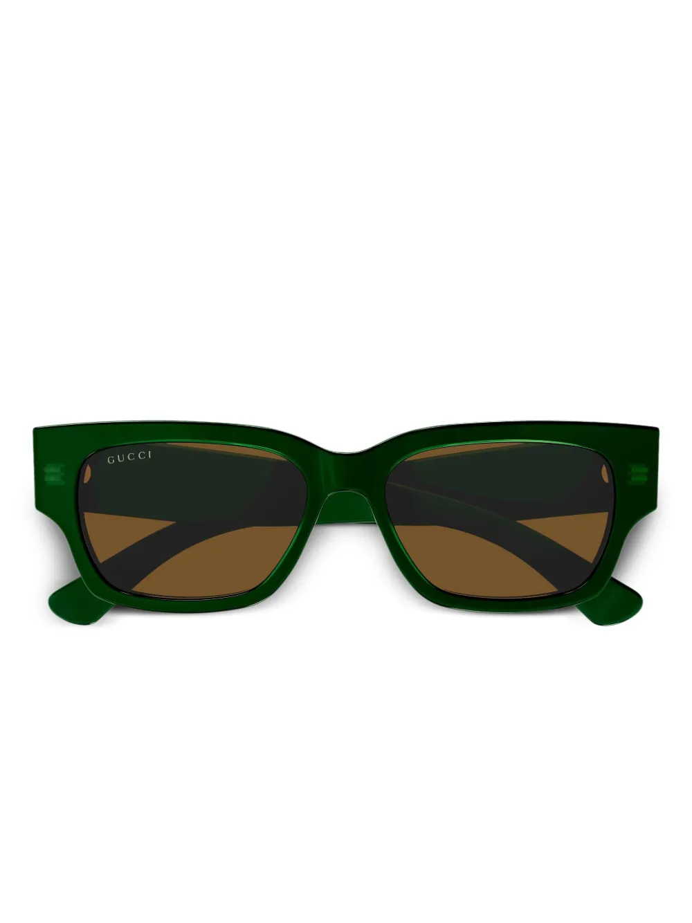 Gucci Eyewear rectangle-frame sunglasses | Green | Image 1