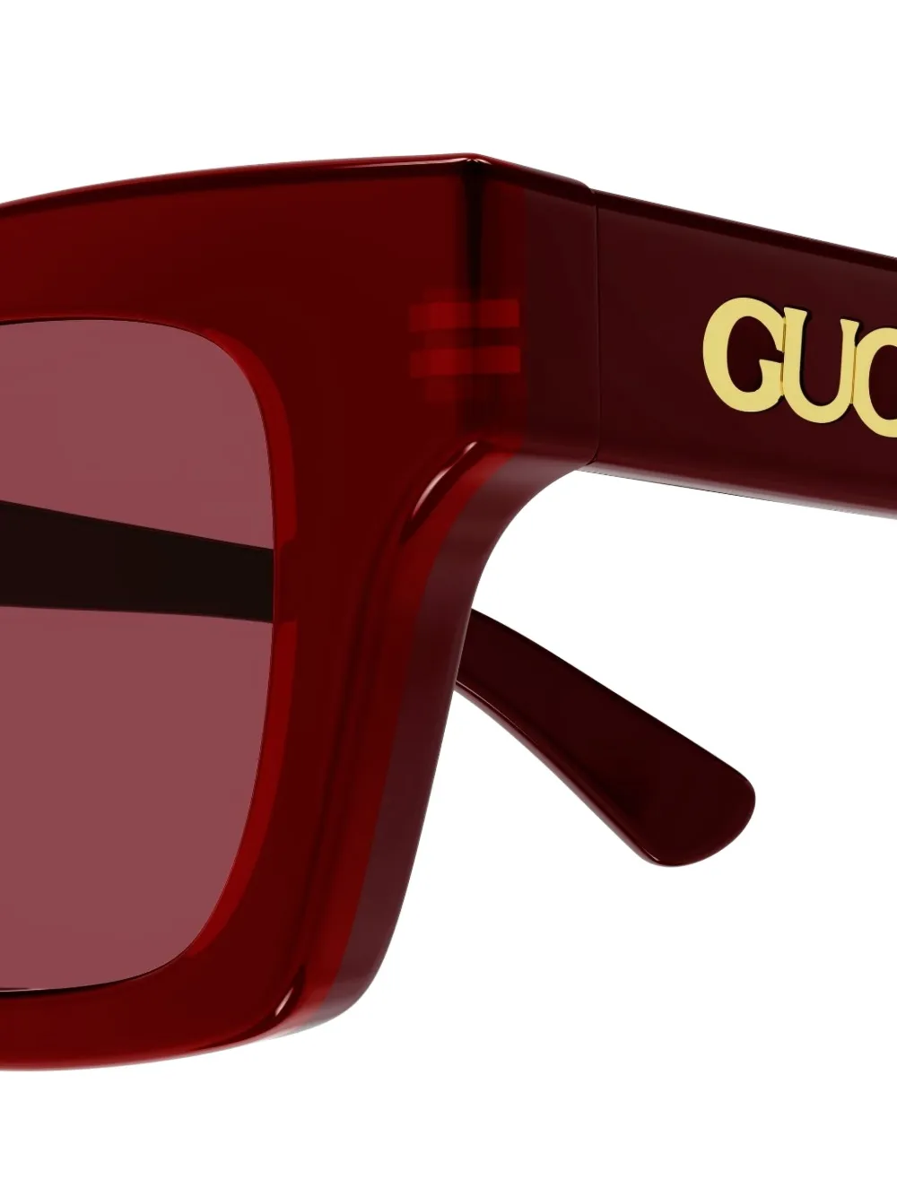 Gucci Logo Rectangular Cat-eye Sunglasses