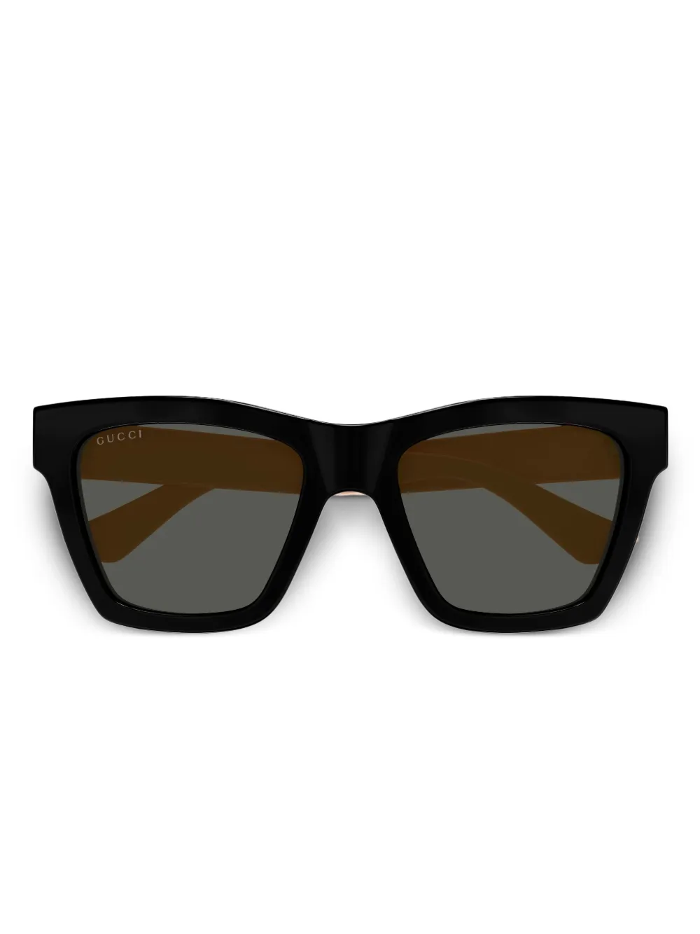 Gucci Eyewear Zonnebril met vierkant montuur Zwart