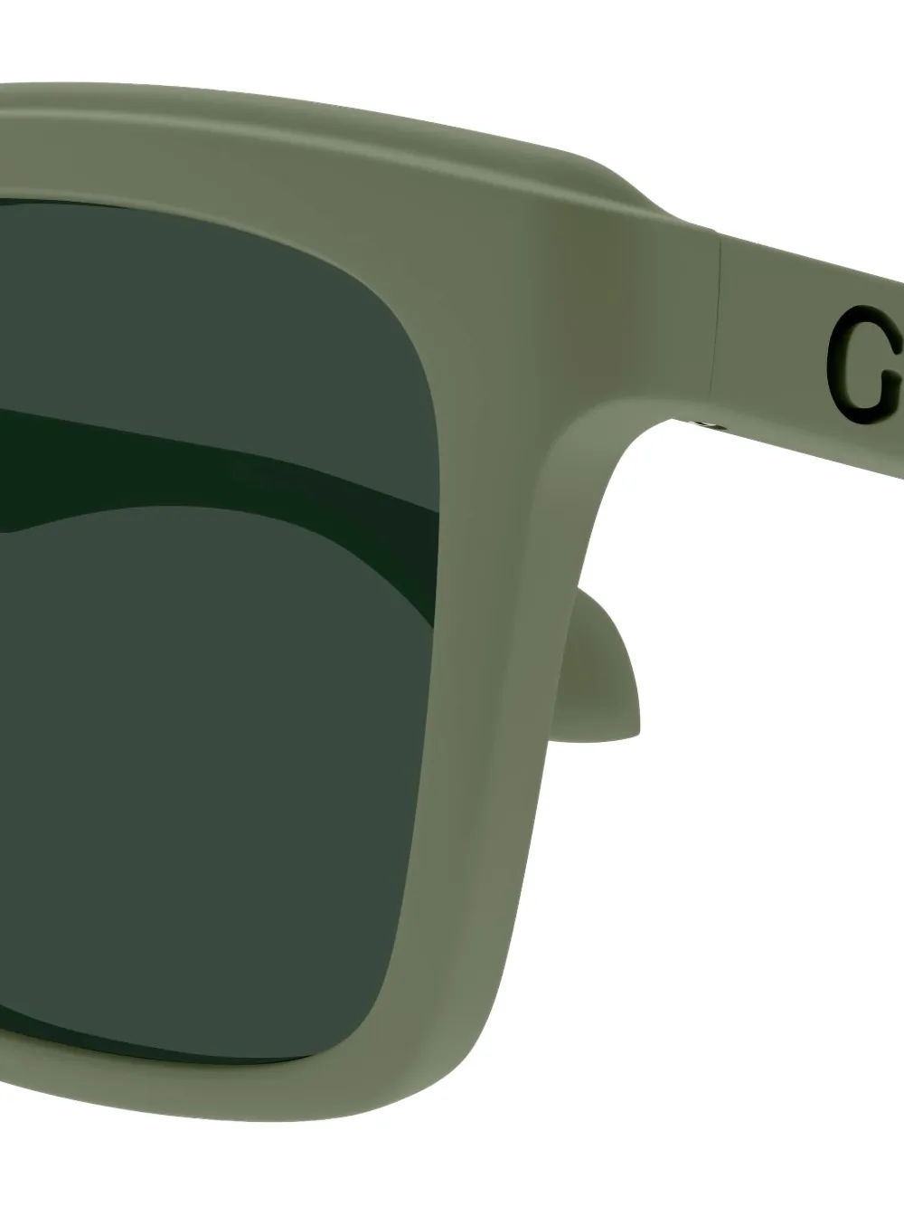 Gucci Eyewear Zonnebril met vierkant montuur Groen