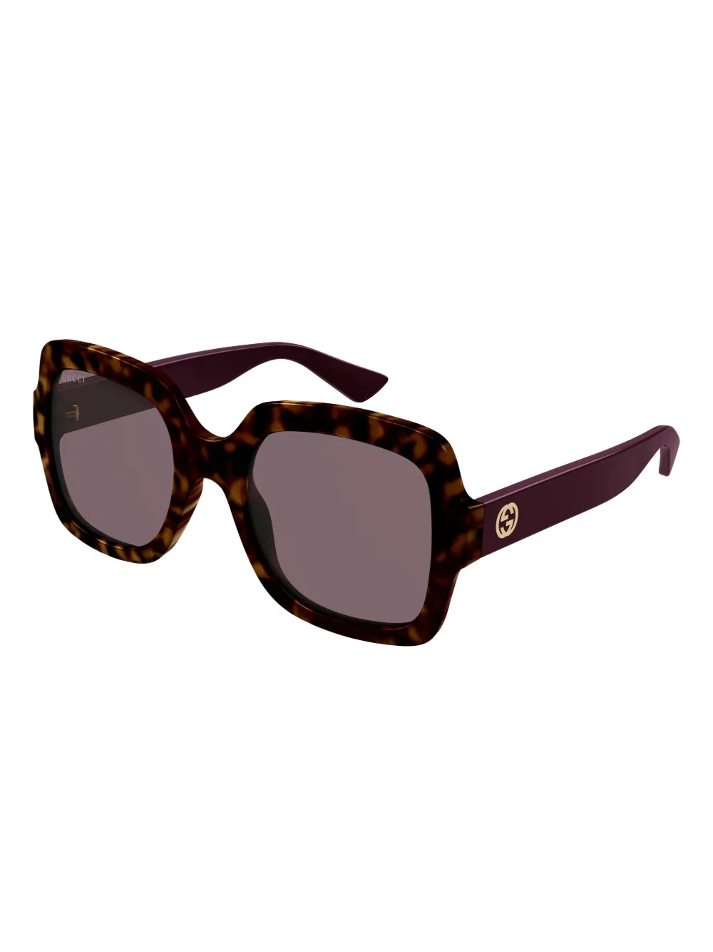 Gucci Eyewear Zonnebril met oversized montuur - Rood