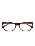 Gucci Eyewear rectangle-frame glasses - Brown