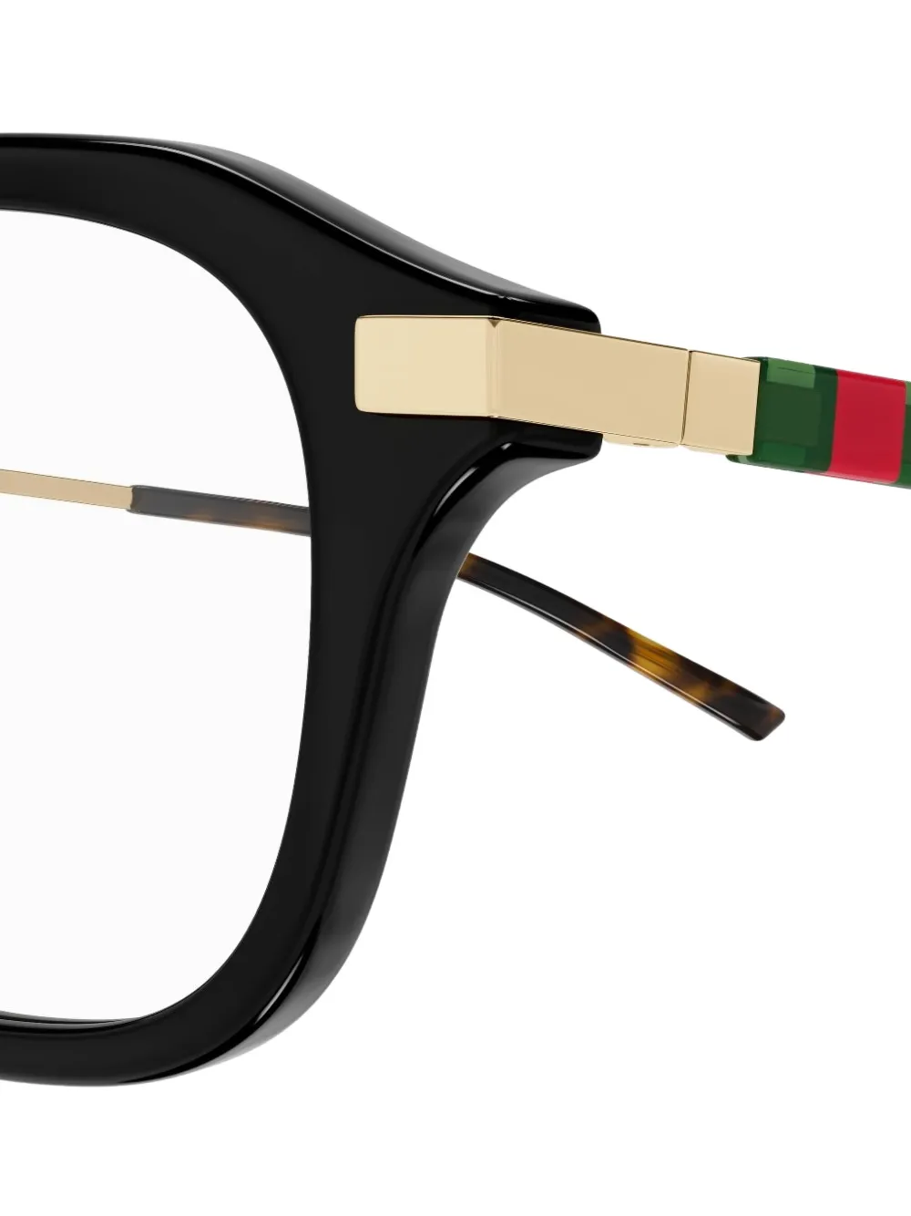 Gucci Eyewear Bril met webdetail Zwart