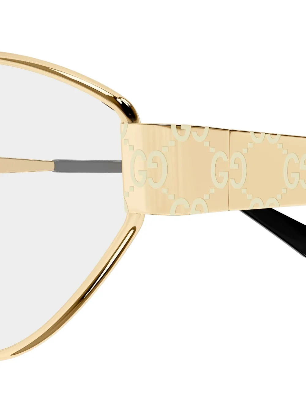 Gucci Eyewear Bril met cat-eye montuur Goud