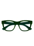 Gucci Eyewear logo-lettering glasses - Green