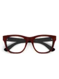 Gucci Eyewear logo-lettering glasses - Red