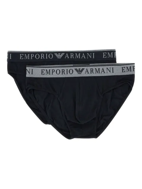 Emporio Armani logo-waistband briefs pack