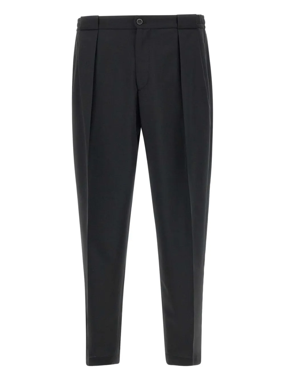 pressed-crease trousers