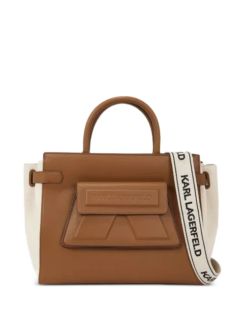 Karl Lagerfeld bolsa de mano estructurada con diseño color block