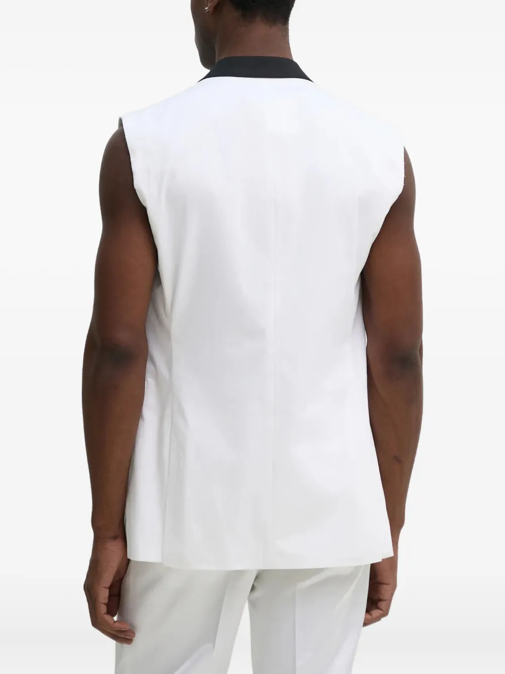 Karl Lagerfeld Gilet met dubbele rij knopen Wit