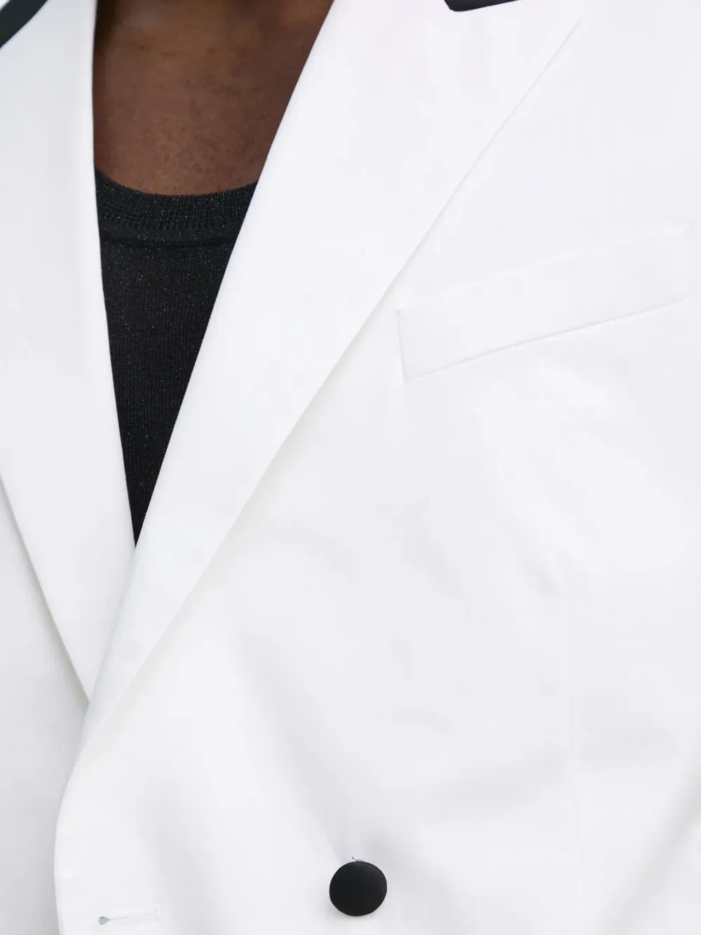 Karl Lagerfeld Gilet met dubbele rij knopen Wit