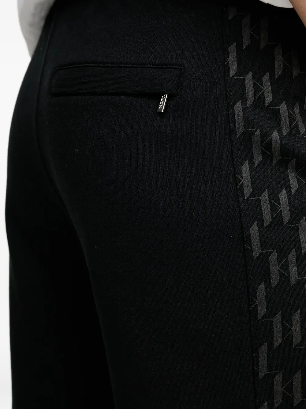 Karl Lagerfeld logo-detail panelled shorts Zwart