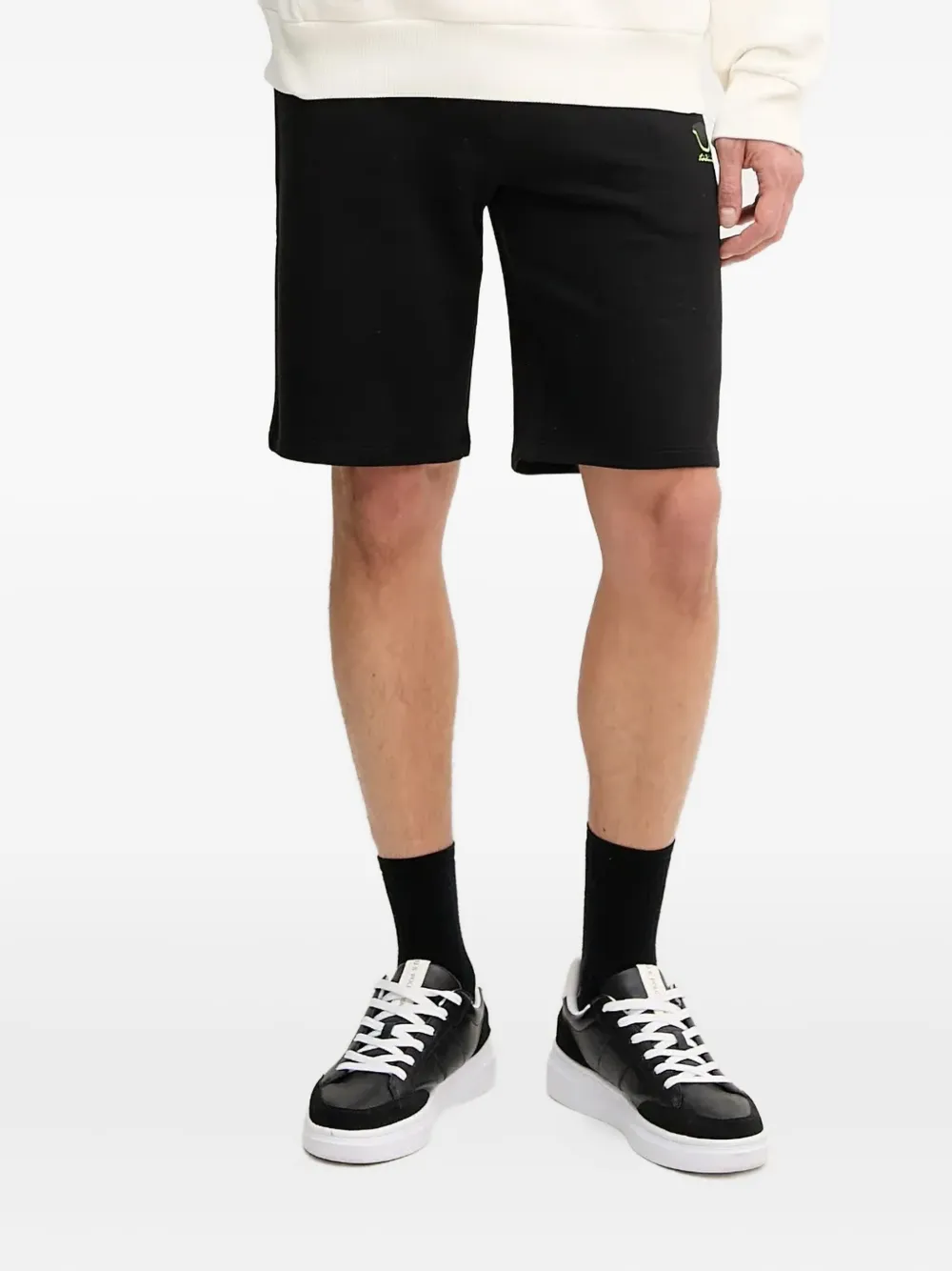 Karl Lagerfeld drawstring cotton shorts Zwart