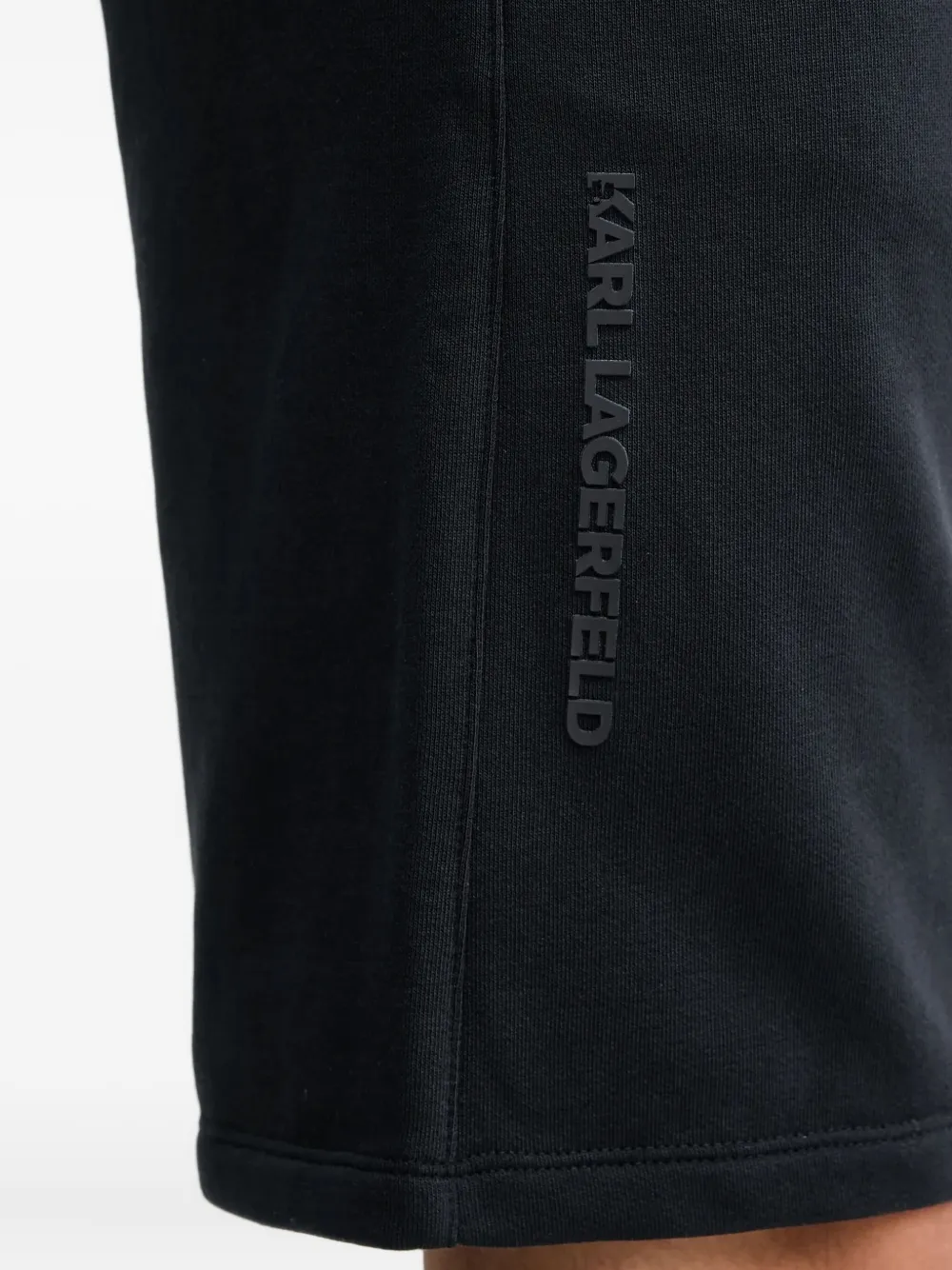 Karl Lagerfeld logo-detail drawstring shorts Zwart