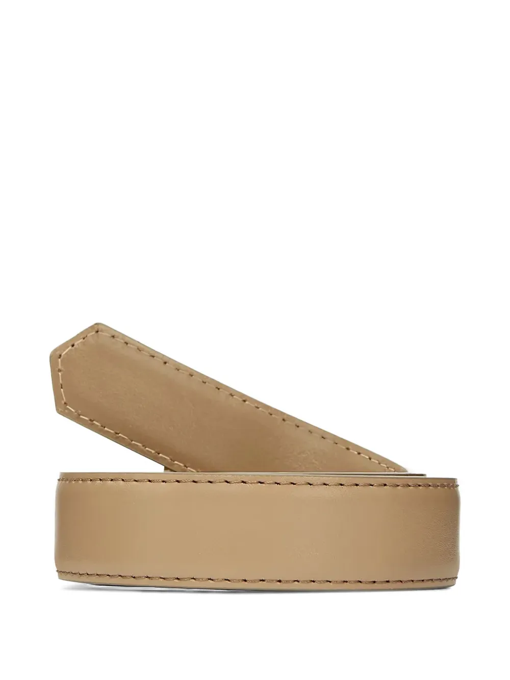 Karl Lagerfeld rectangular-buckle leather belt - Bruin