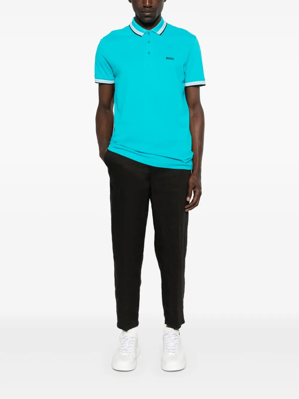 BOSS Paddy poloshirt - Blauw