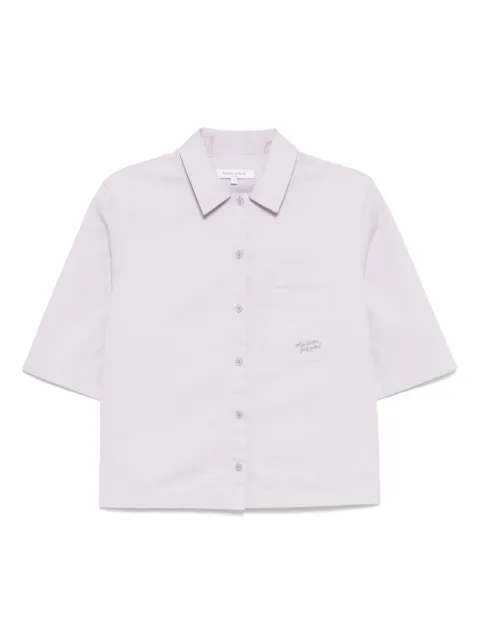 Maison Kitsuné cropped boxy shirt