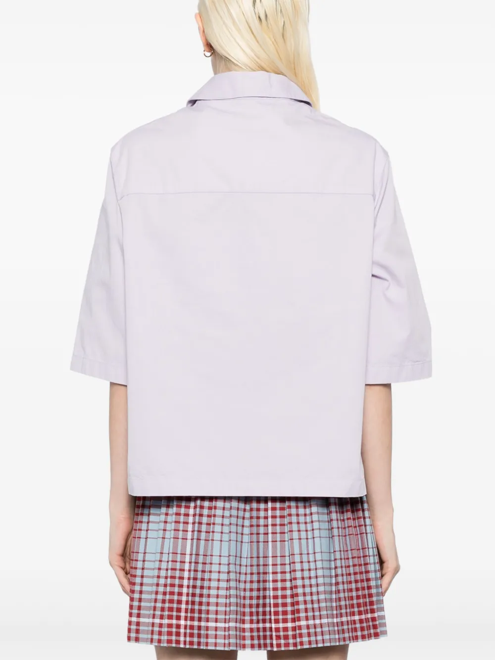 MAISON KITSUNÉ CROPPED BOXY SHIRT