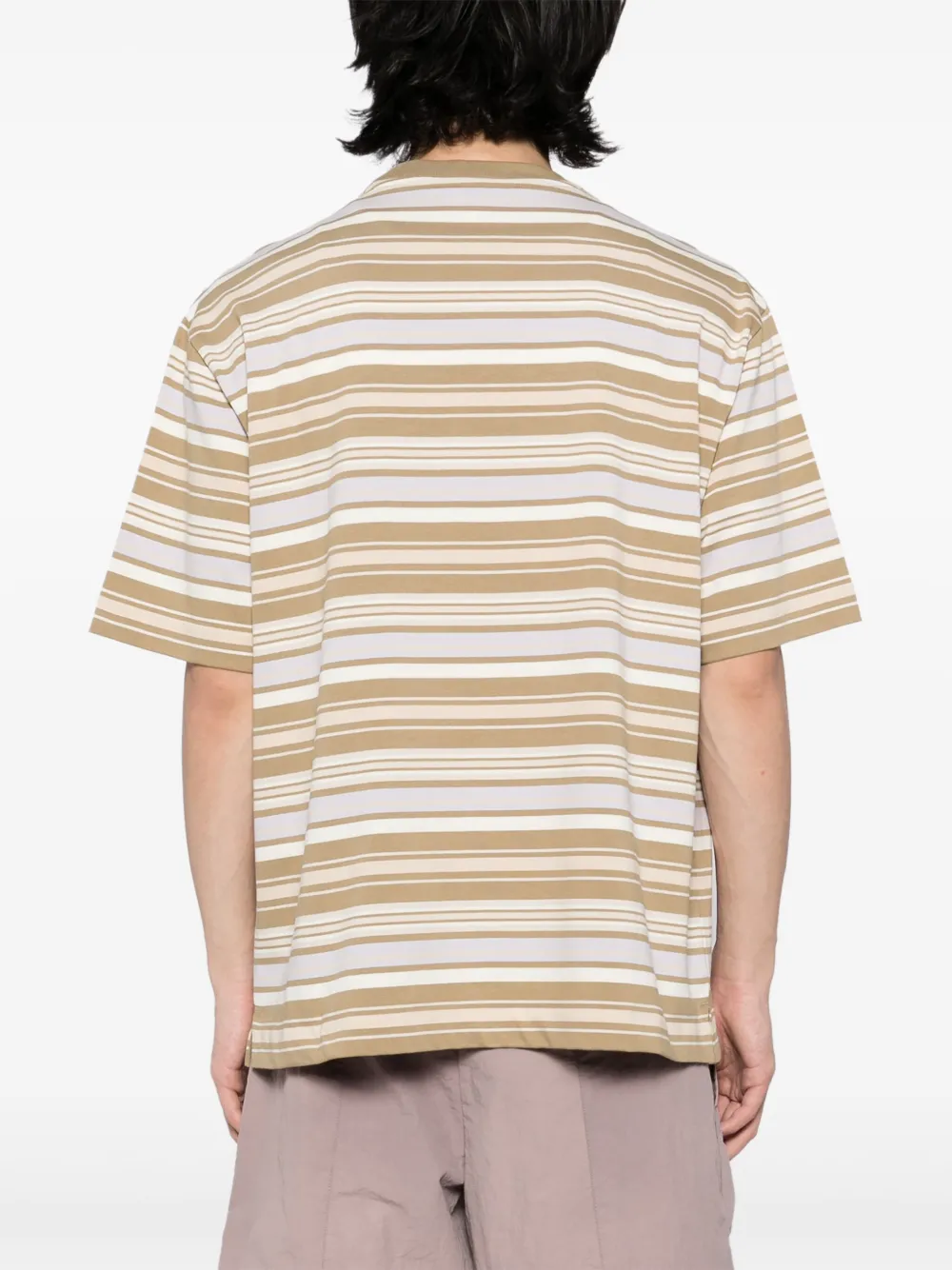 Maison Kitsuné Crafted Profile Fox T-shirt Paars