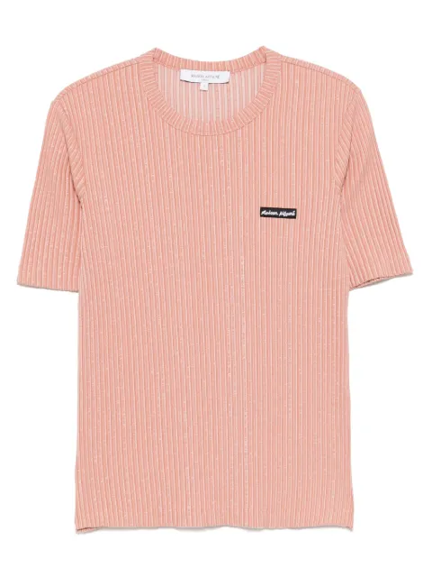 Maison Kitsuné handwriting label T-shirt