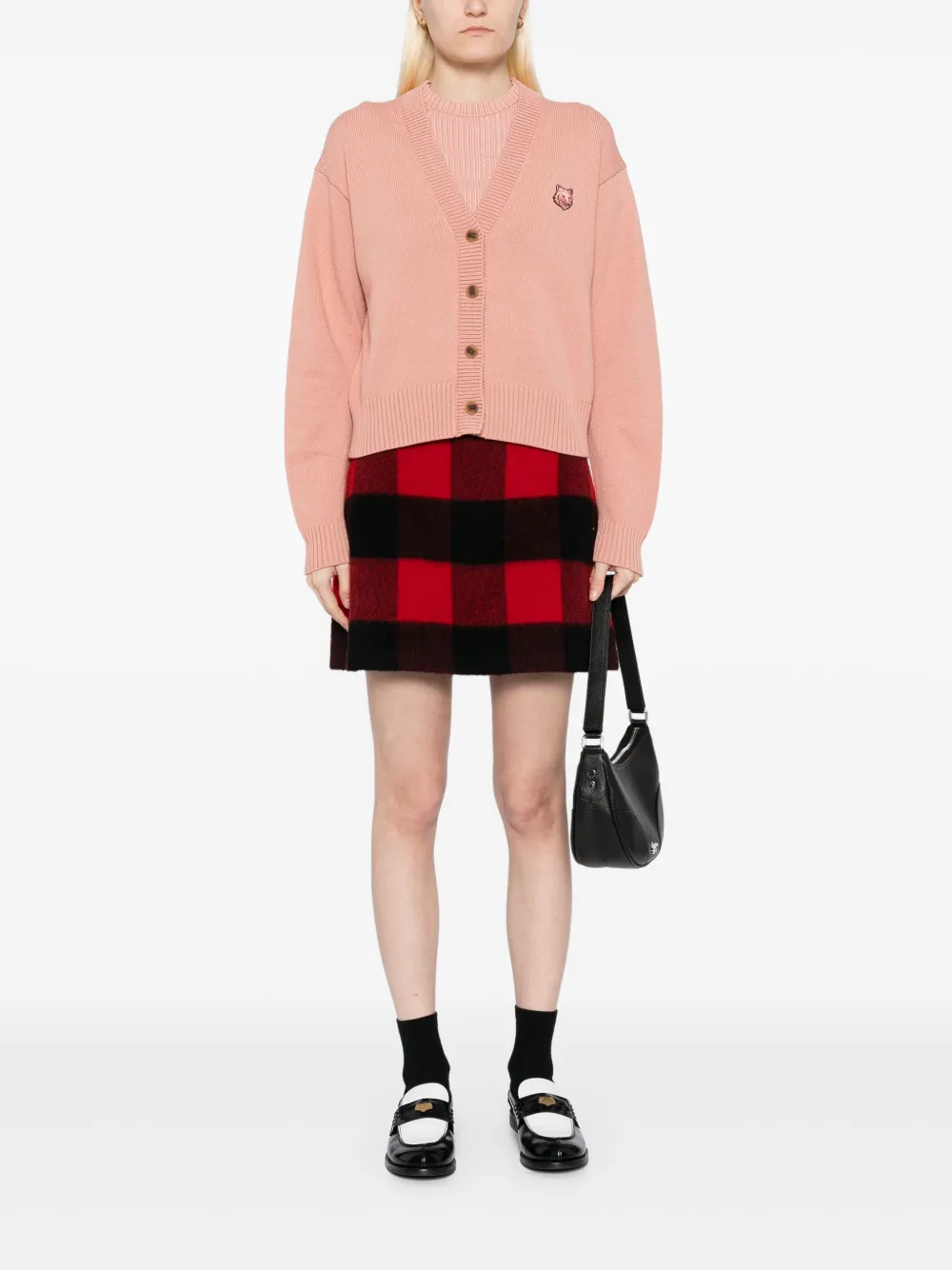 MAISON KITSUNÉ BOLD FOX HEAD-PATCH CARDIGAN 
