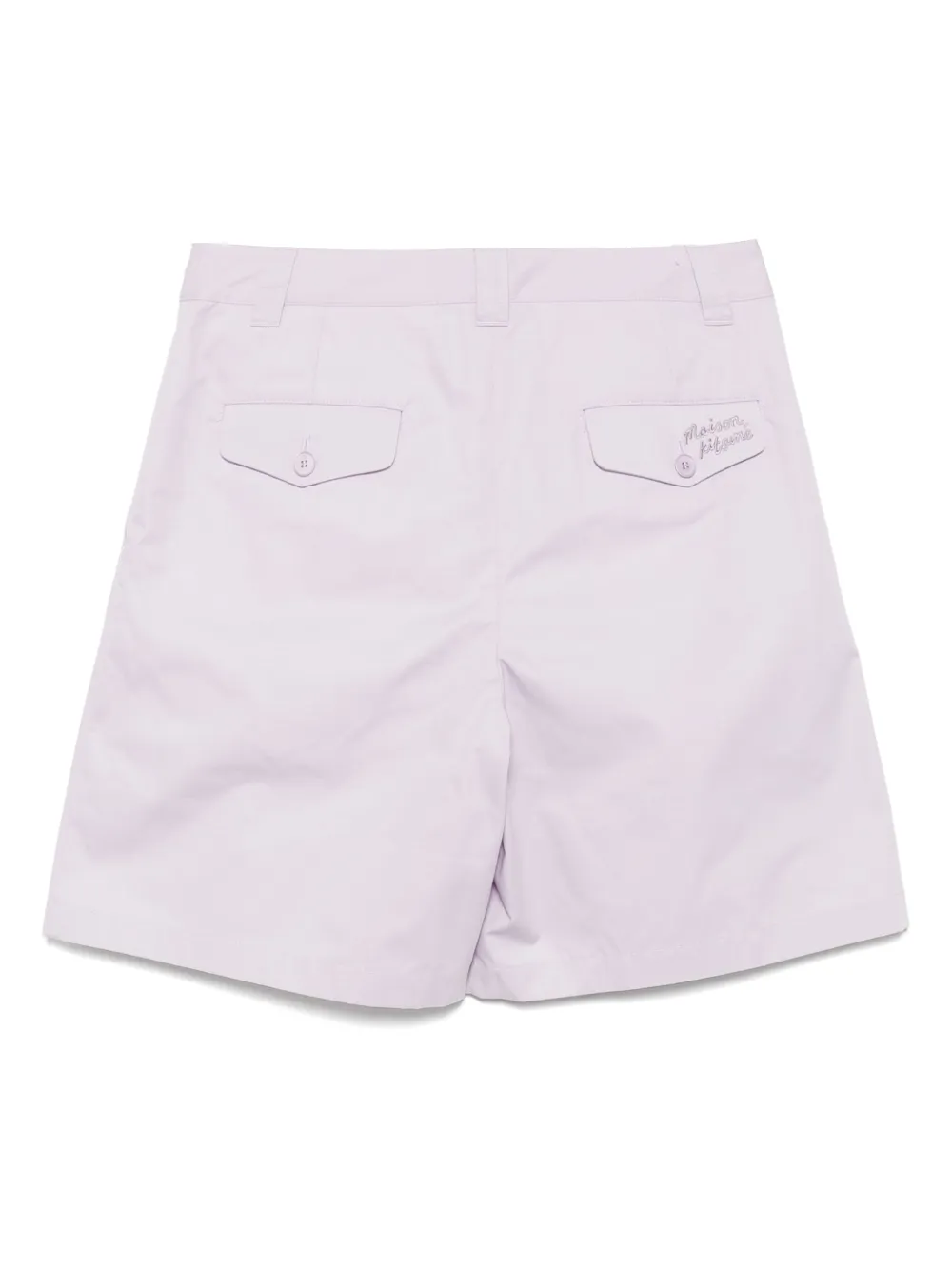 Maison Kitsuné Geplooide bermuda shorts Paars