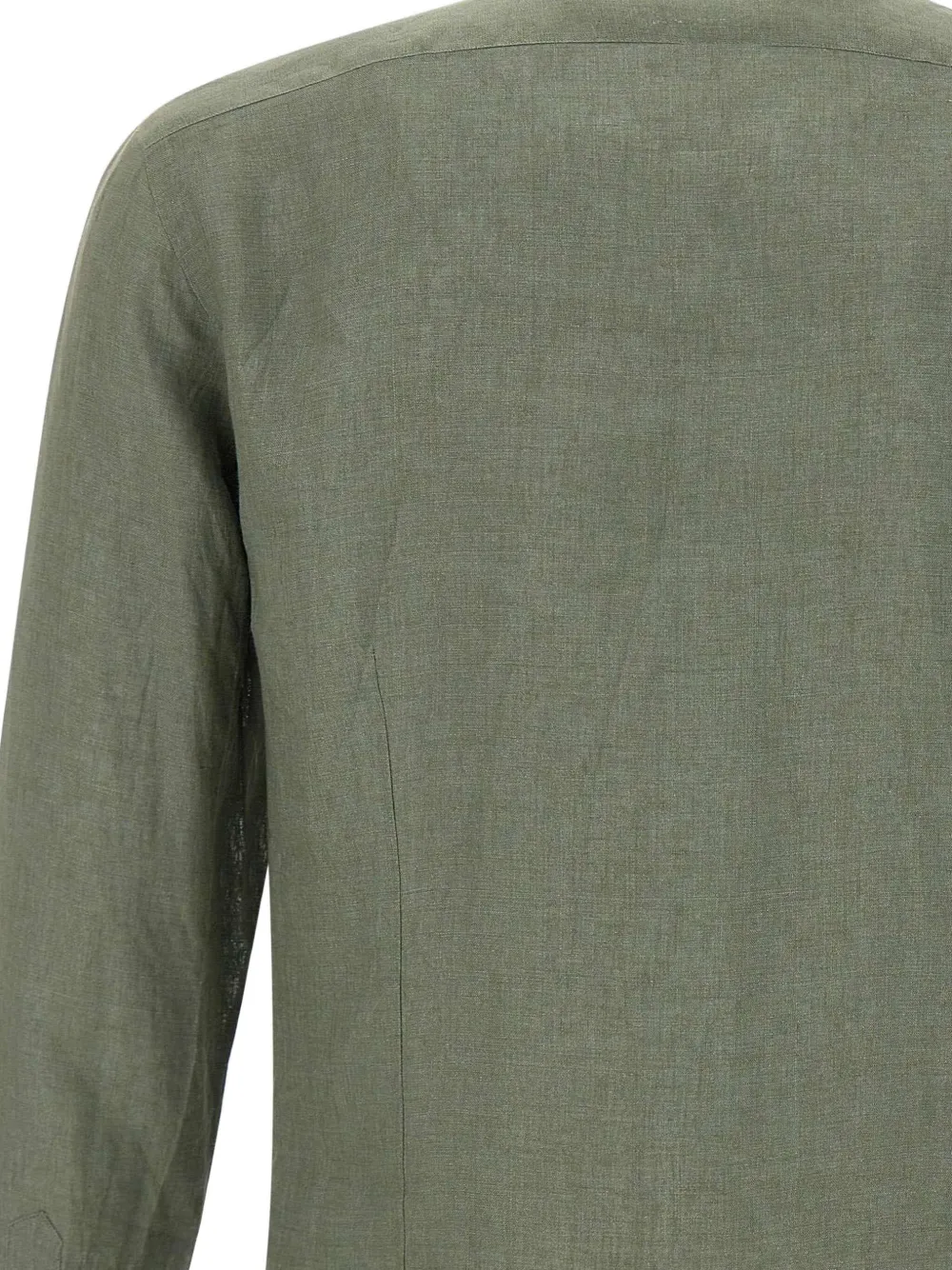 Barba Linnen overhemd Groen