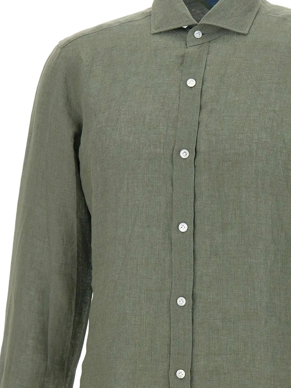 Barba Linnen overhemd Groen