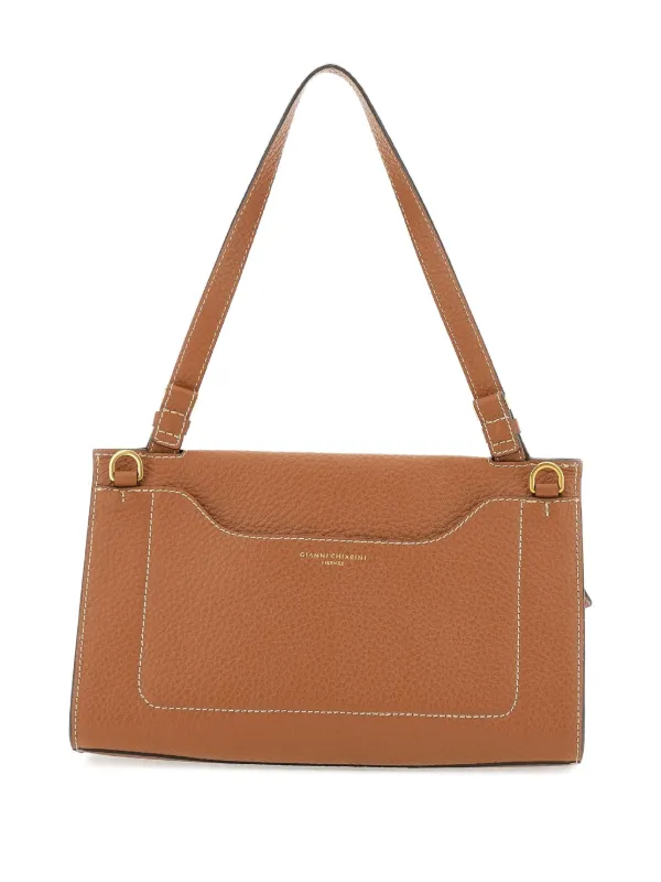 GIANNI CHIARINI ブラウンショルダーバッグ GIANNI CHIARINI Nicole ショルダーバッグ | ブラウン | FARFETCH JP
