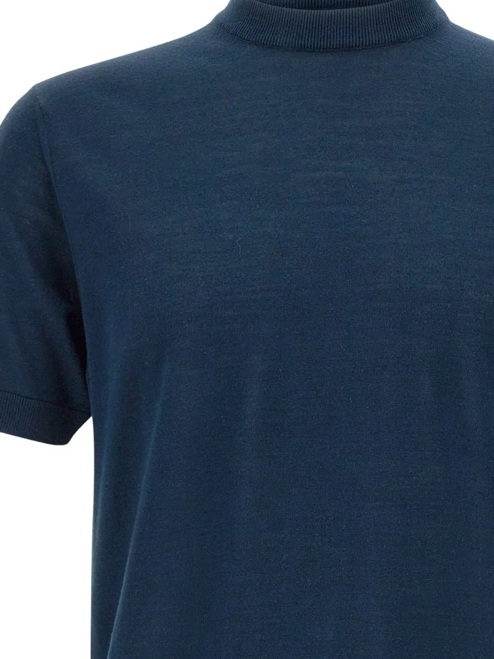 Eleventy Zijden T-shirt Blauw