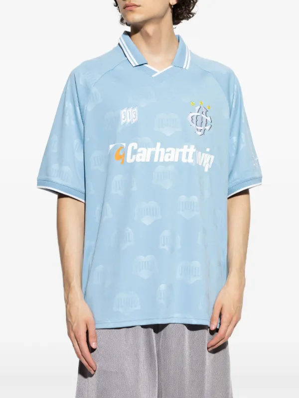 Carhartt WIP Hartt's Football T-shirt | Blue | FARFETCH