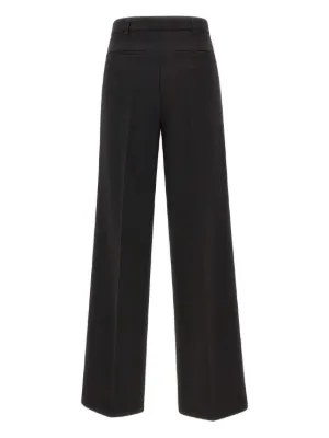パンツ LIU JO WIDE LEG PANTS Wide-leg trousers with belt colour black | Liu Jo