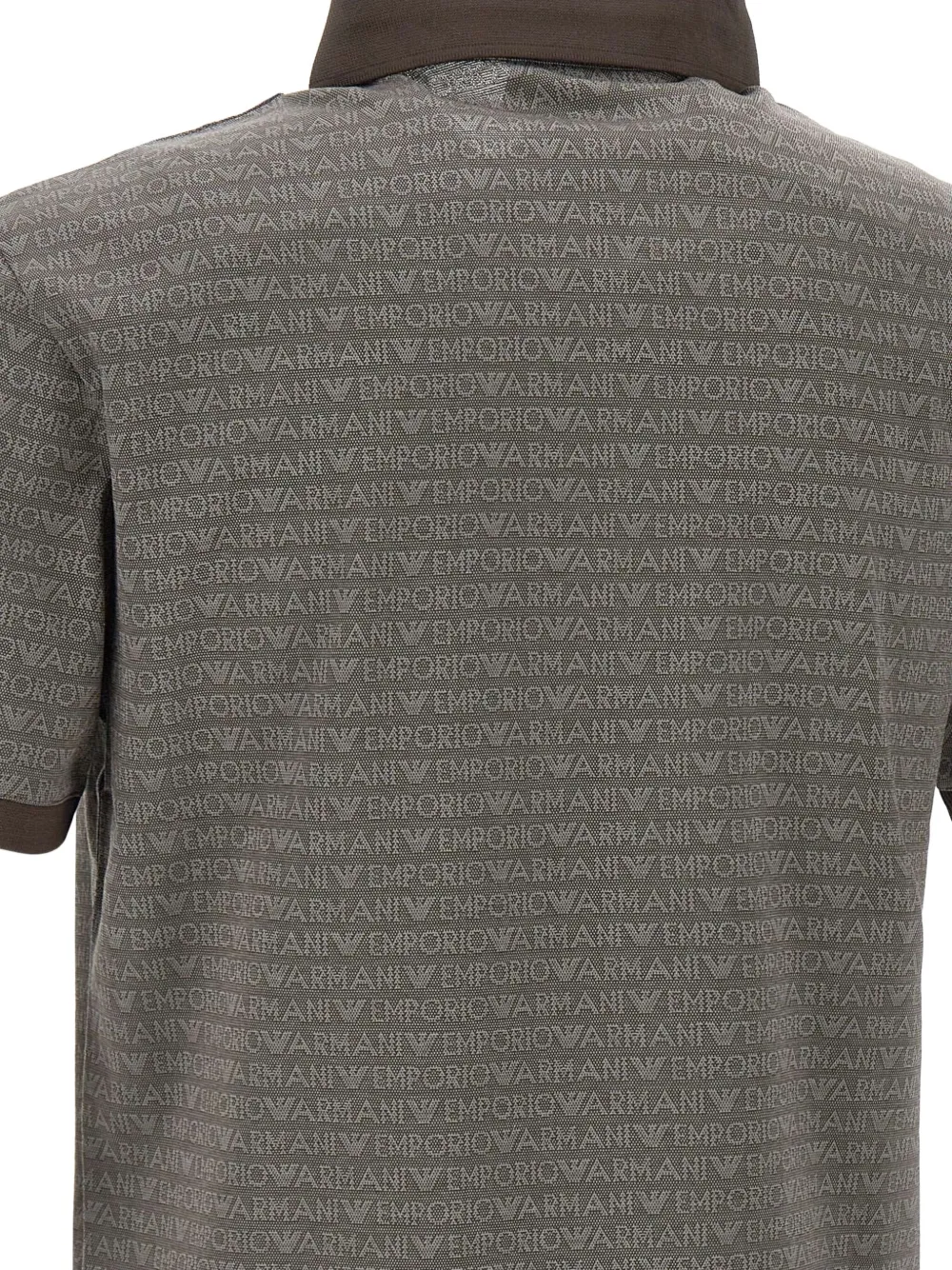 Emporio Armani Katoenen poloshirt Bruin