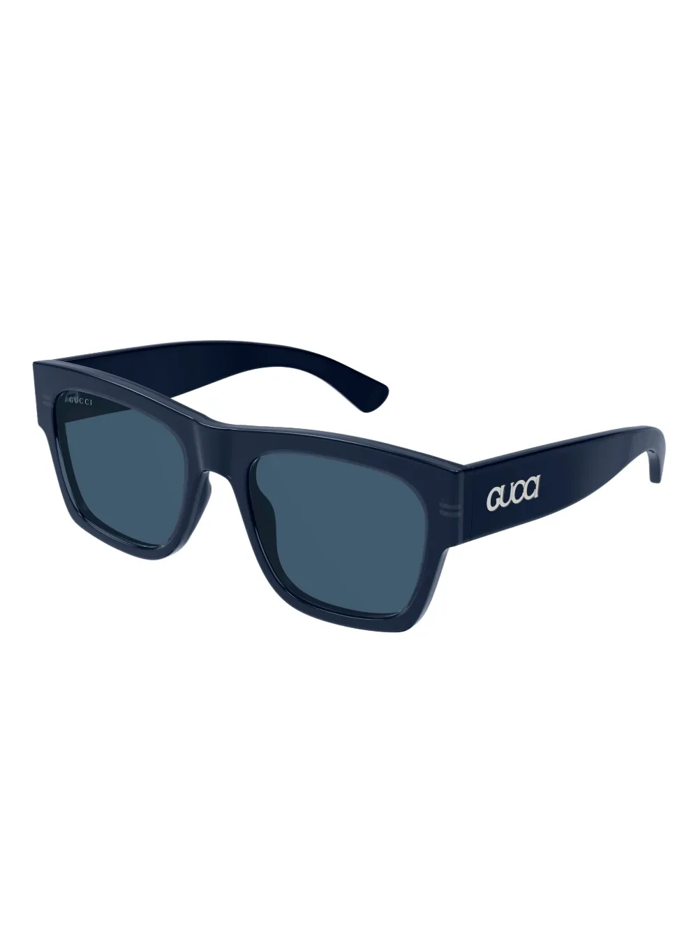Gucci Eyewear Zonnebril met vierkant montuur - Blauw