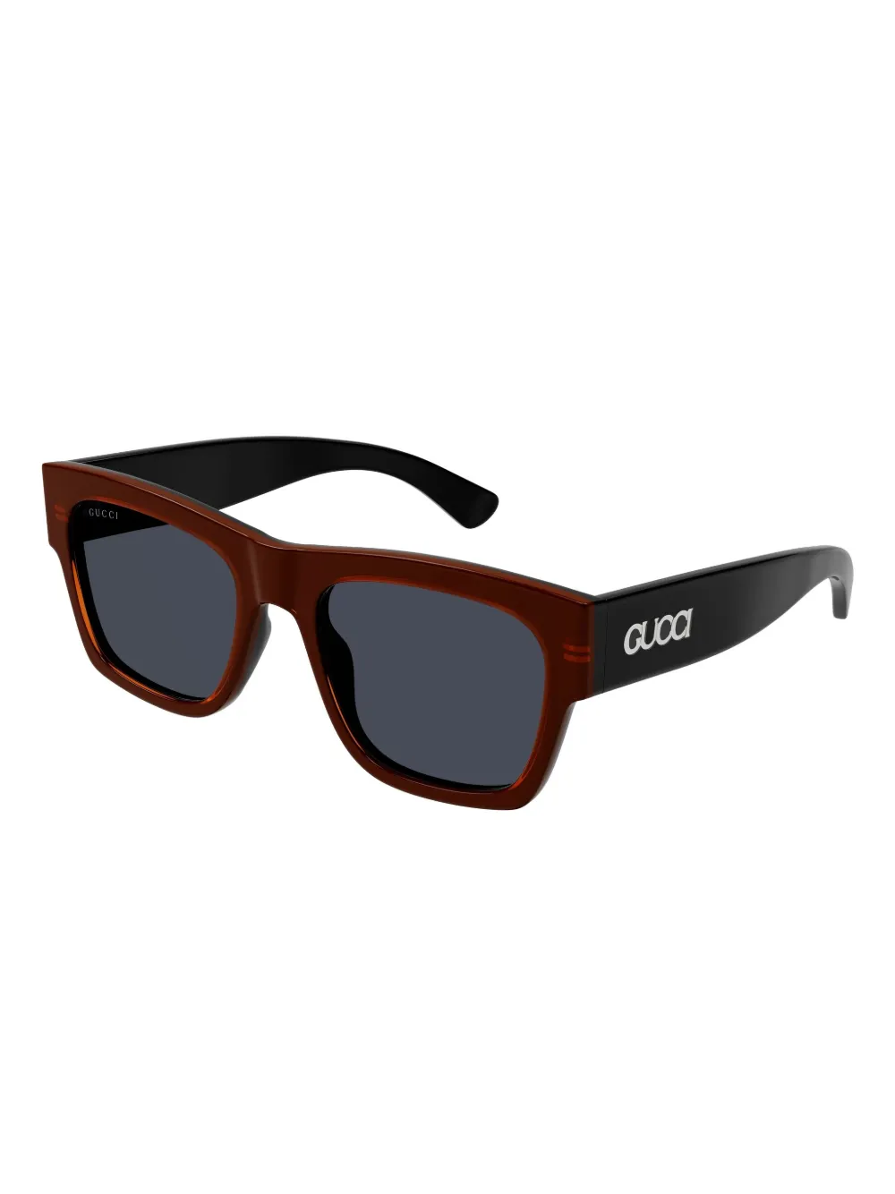 Gucci Eyewear Zonnebril met vierkant montuur - Rood