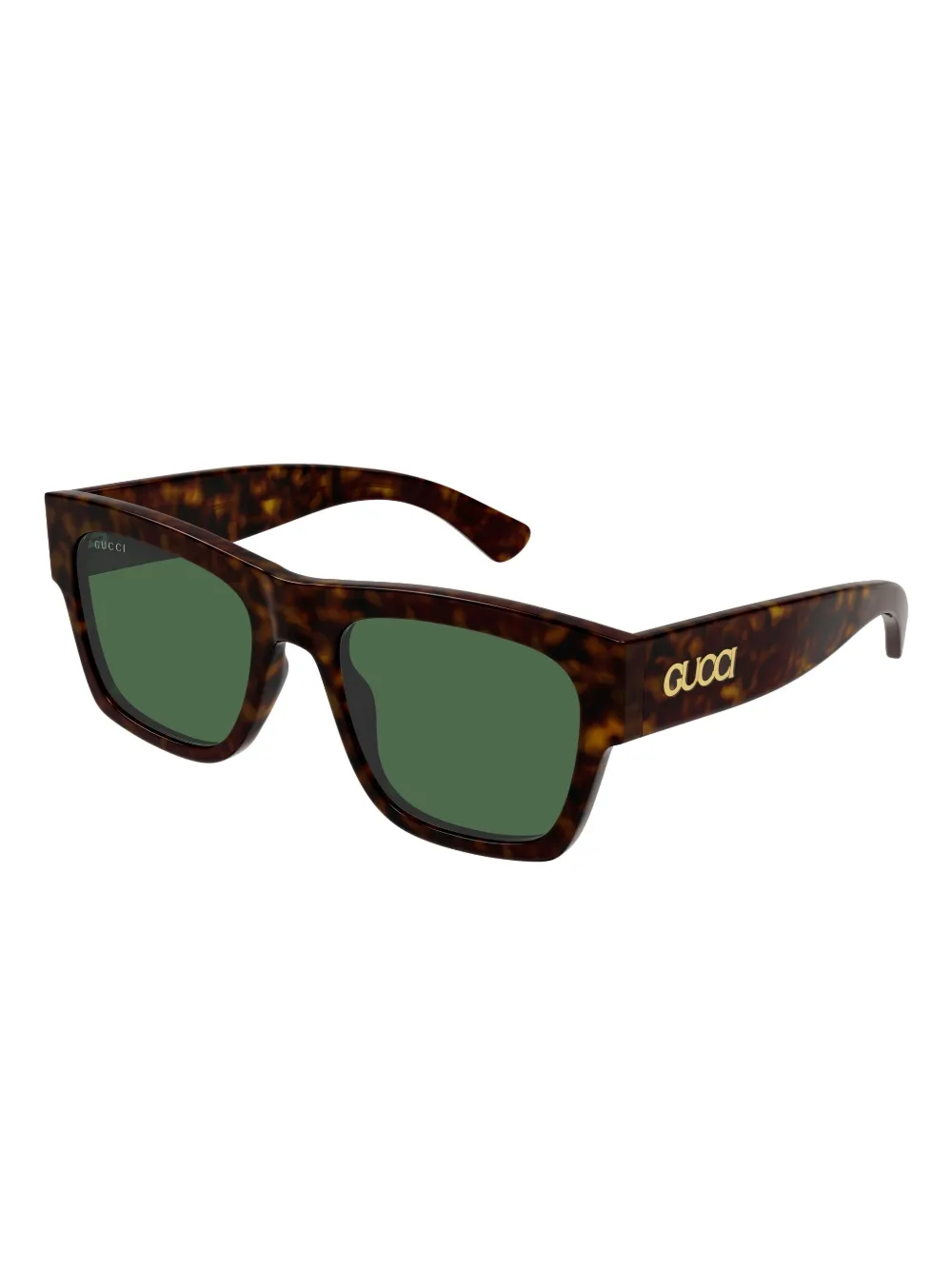 Gucci Eyewear Zonnebril met vierkant montuur - Bruin