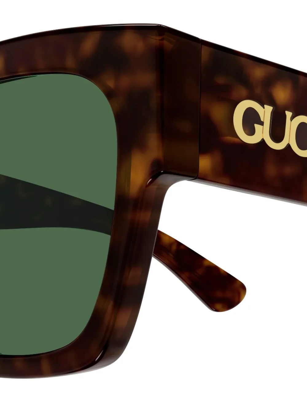 Gucci Eyewear Zonnebril met vierkant montuur Bruin