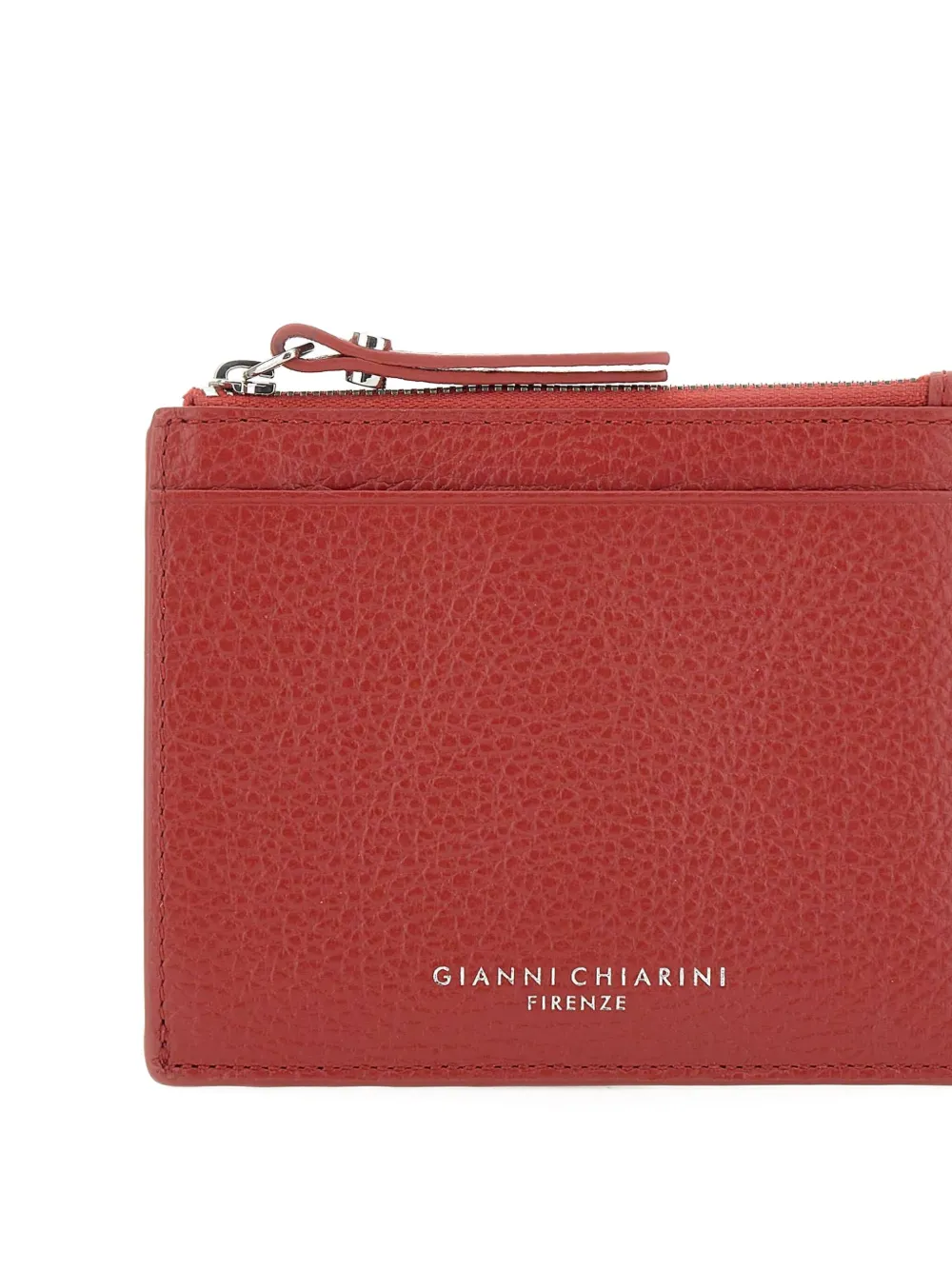 GIANNI CHIARINI Leren pasjeshouder Rood