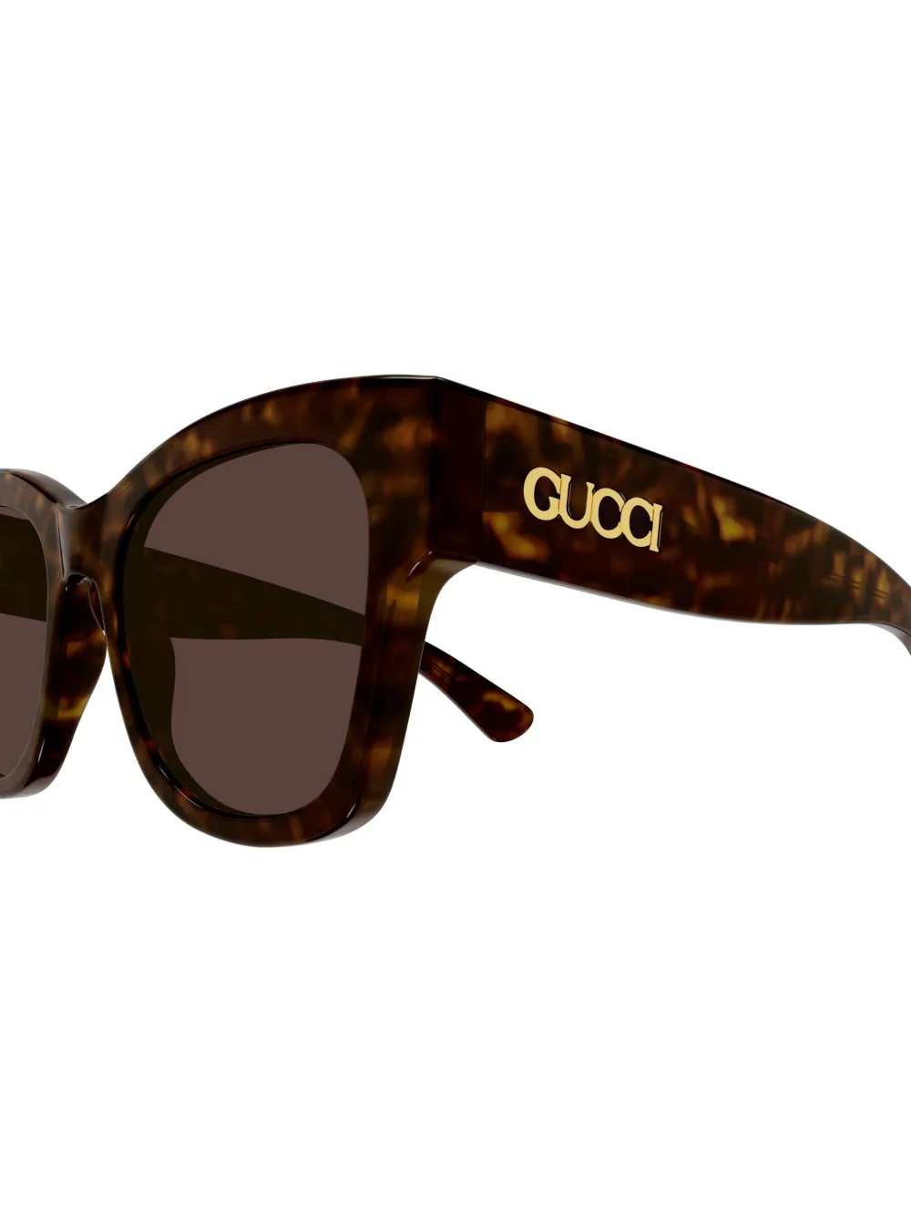 Gucci Eyewear Zonnebril met vierkant montuur Bruin